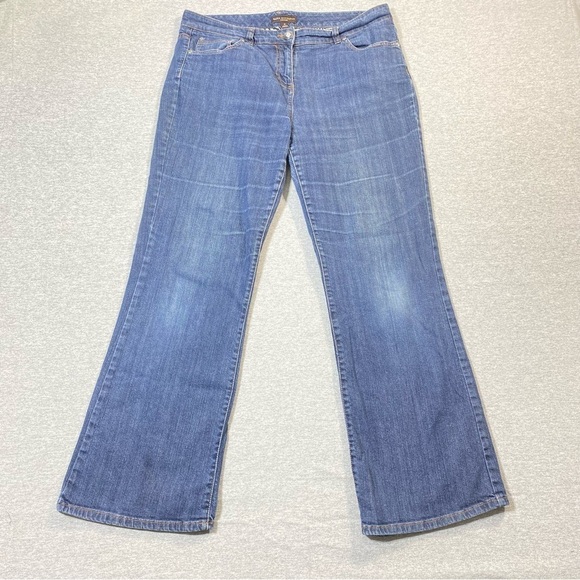 Dana Buchman Jeans Womens SZ 14 Blue Bootcut Mid Rise Western Casual Denim - Picture 1 of 15
